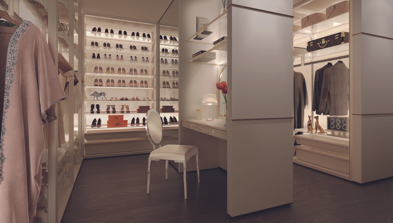 Walk-in dressing room