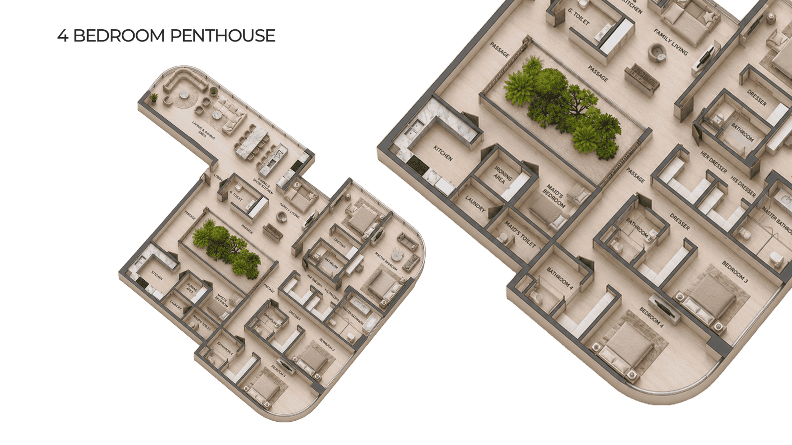 Signature Penthouse Balcony render
