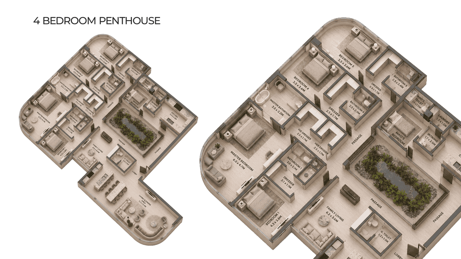 Signature Penthouse Interior render